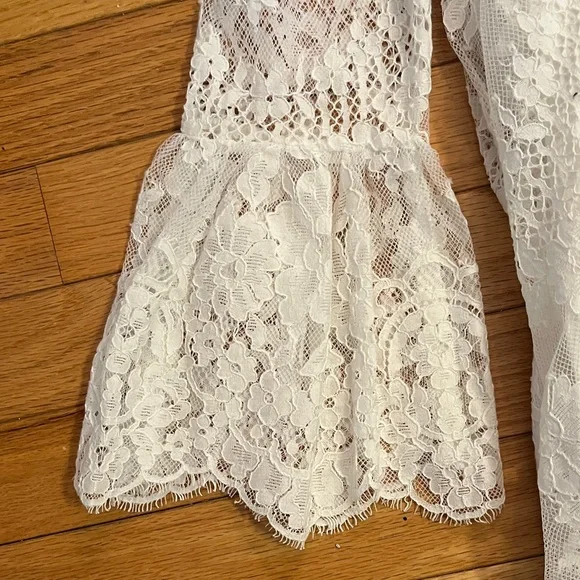 NWT Free People White Lace Dress - Picture 9 of 10